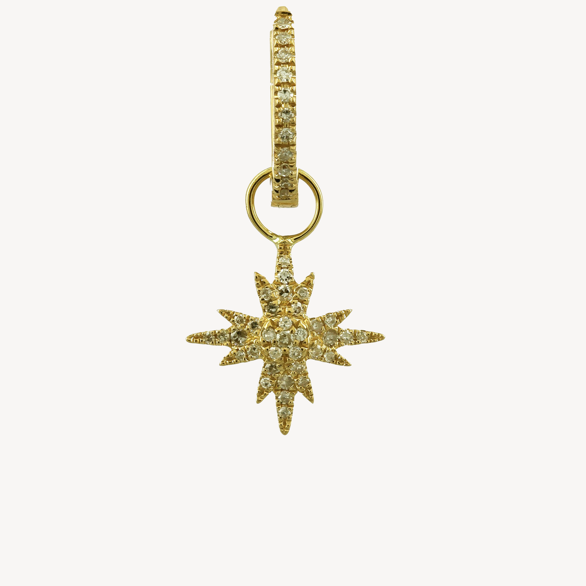 Delight and Star Earring Yellow Gold
