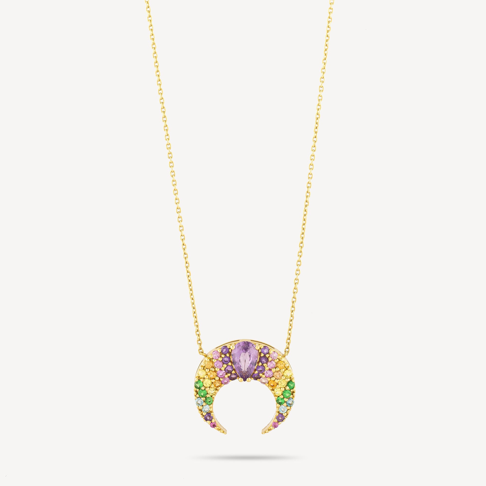 Purple Moon Sapphire Necklace