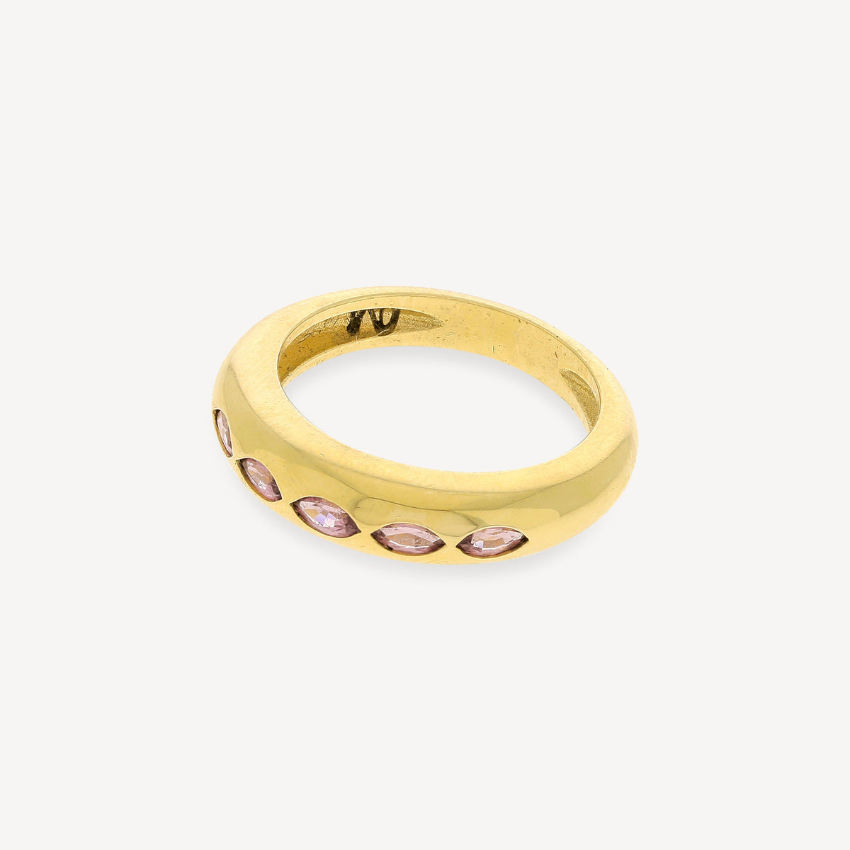 5 Marquise Garnet Skinny Ring