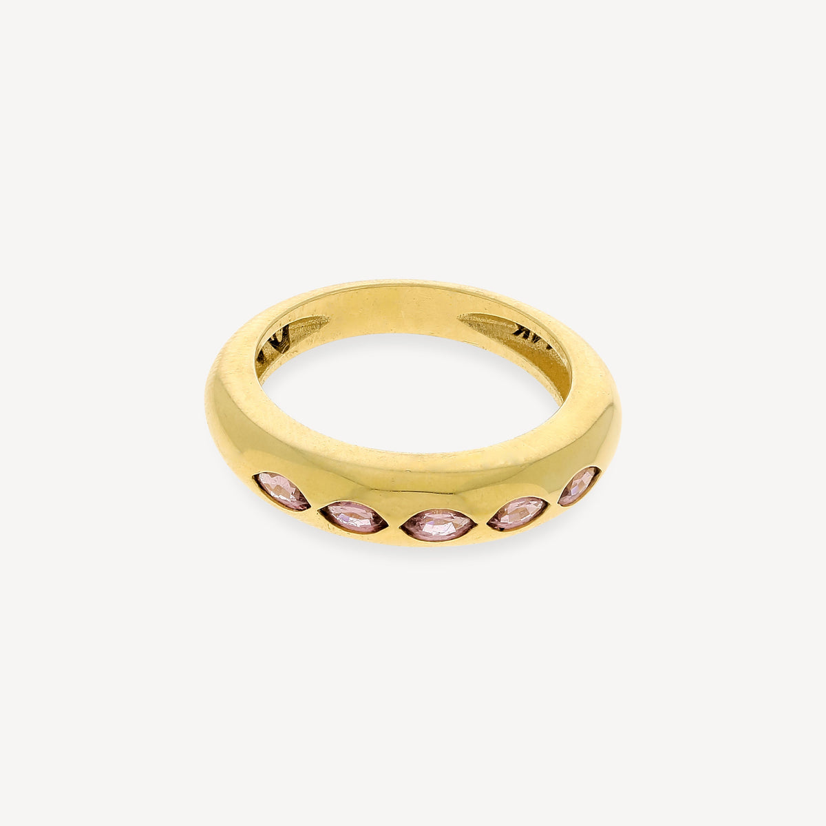 5 Marquise Garnet Skinny Ring