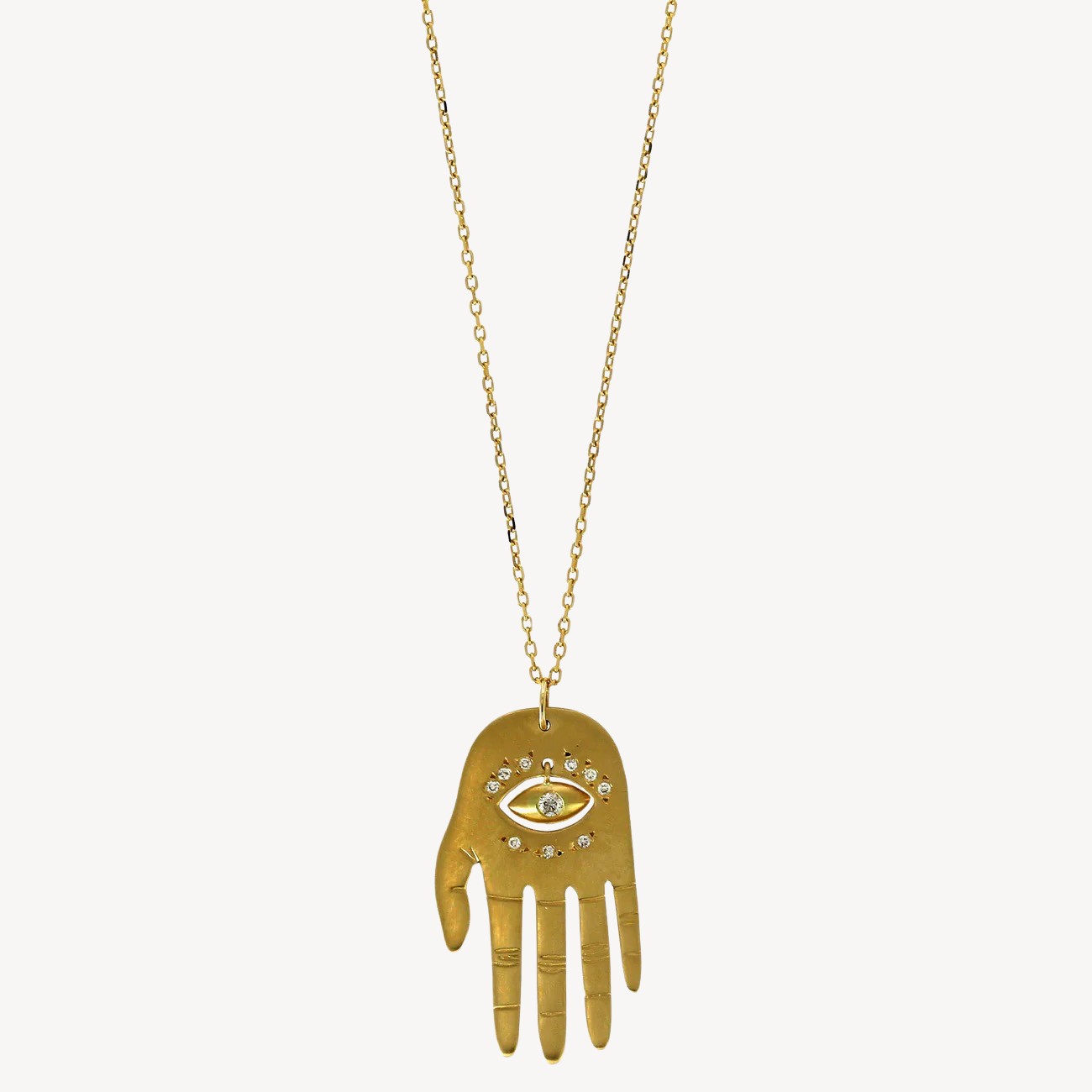 Large Dharma Hand Necklace