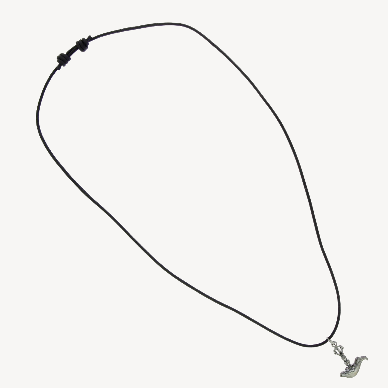Kartika Dragon Necklace with Black Diamond