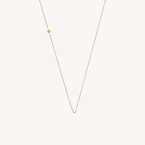 Sos Micro Necklace Small Yellow Gold