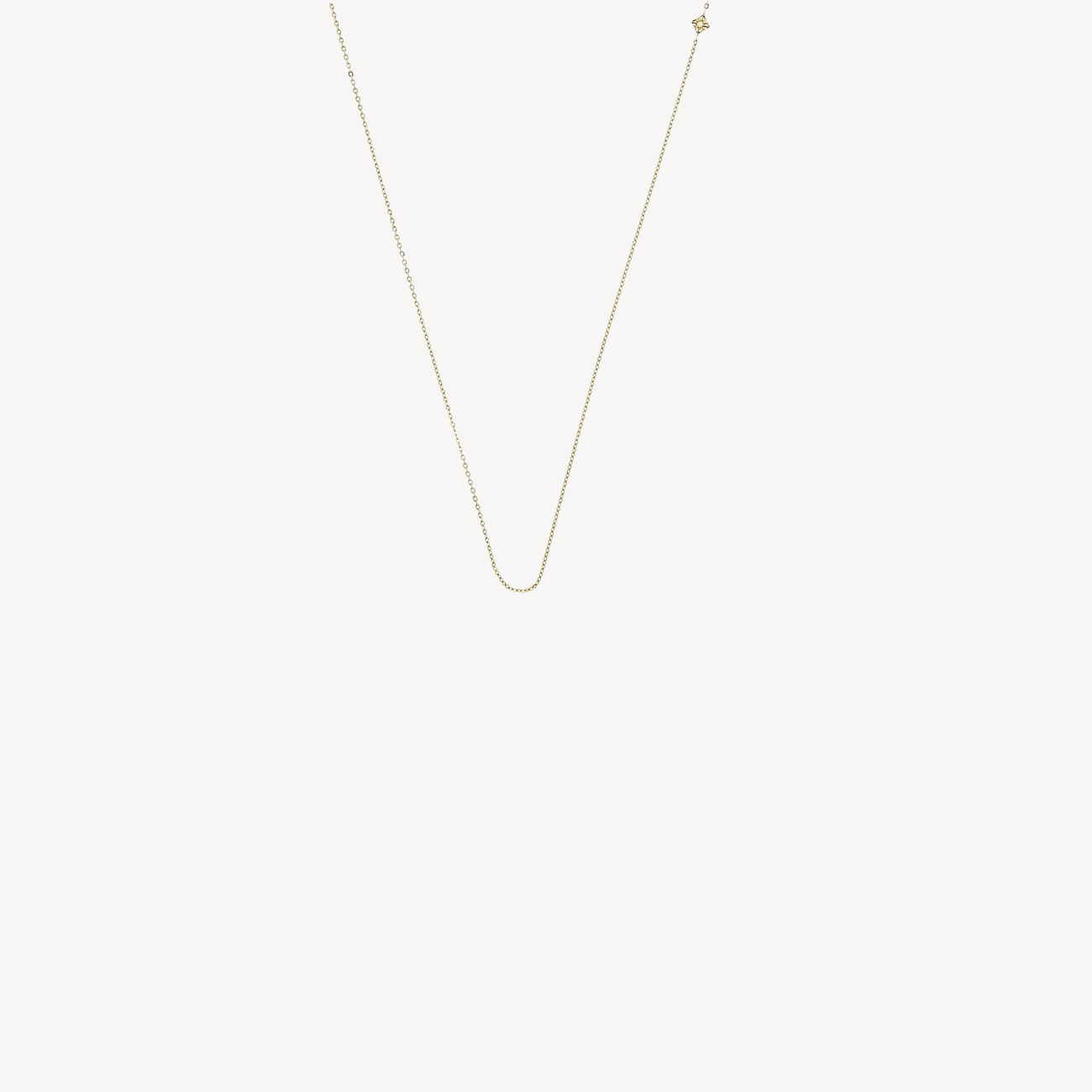 Sos Micro Necklace Yellow Gold