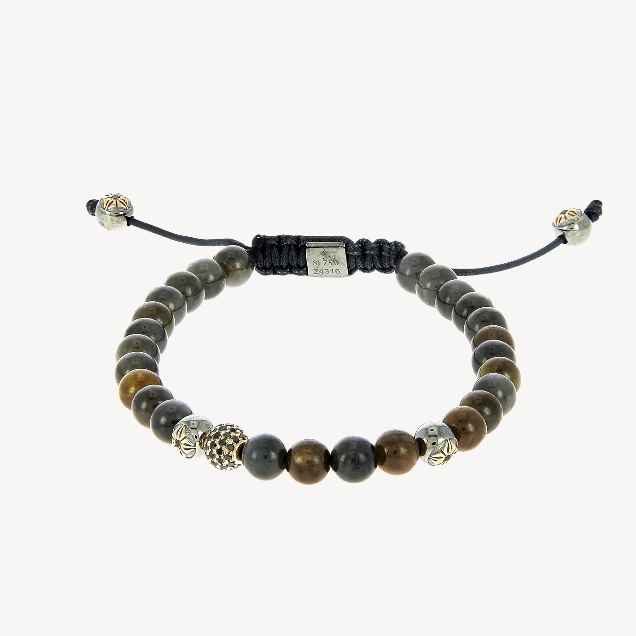Brown and Grey Sapphire Bracelet