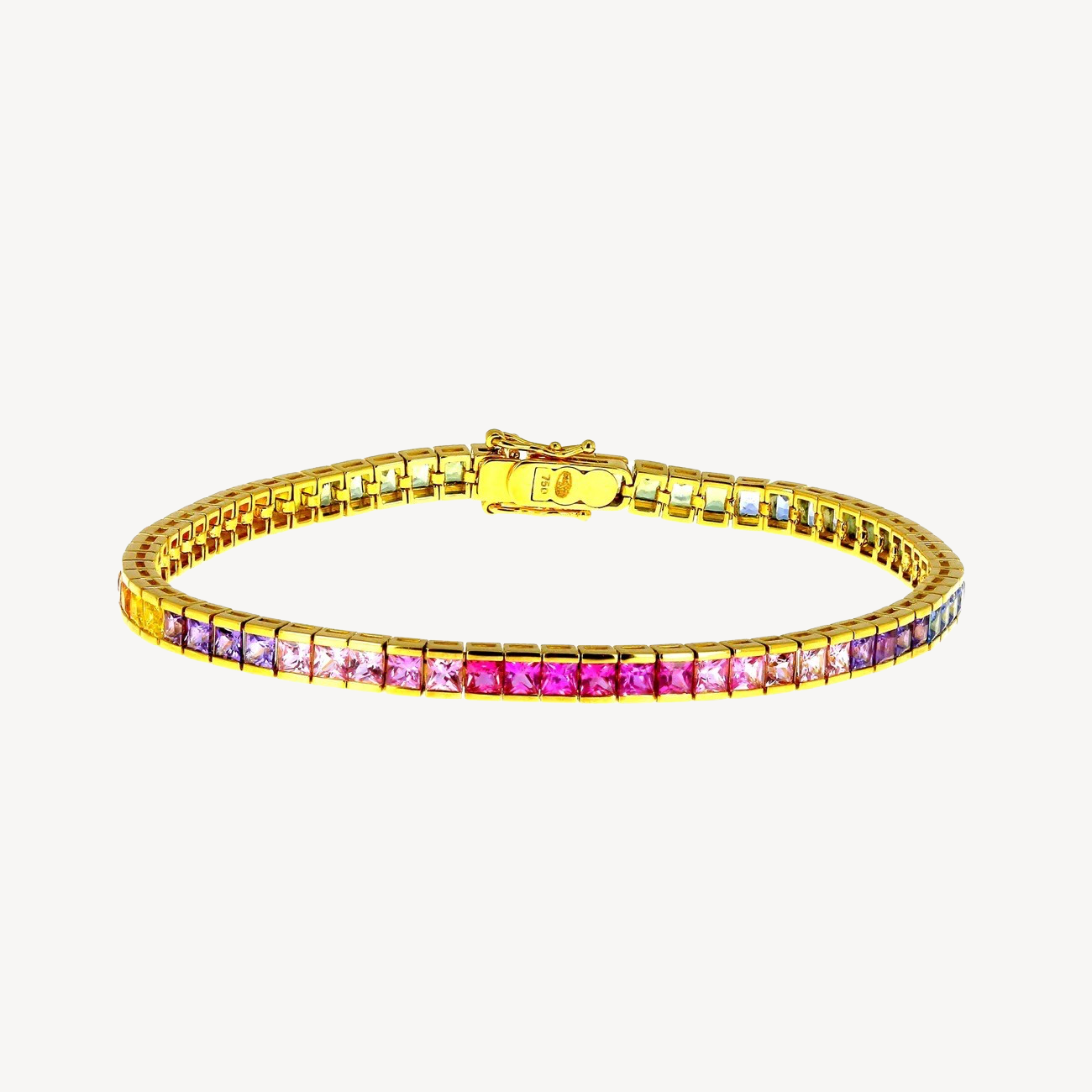 River bracelet multi sapphires