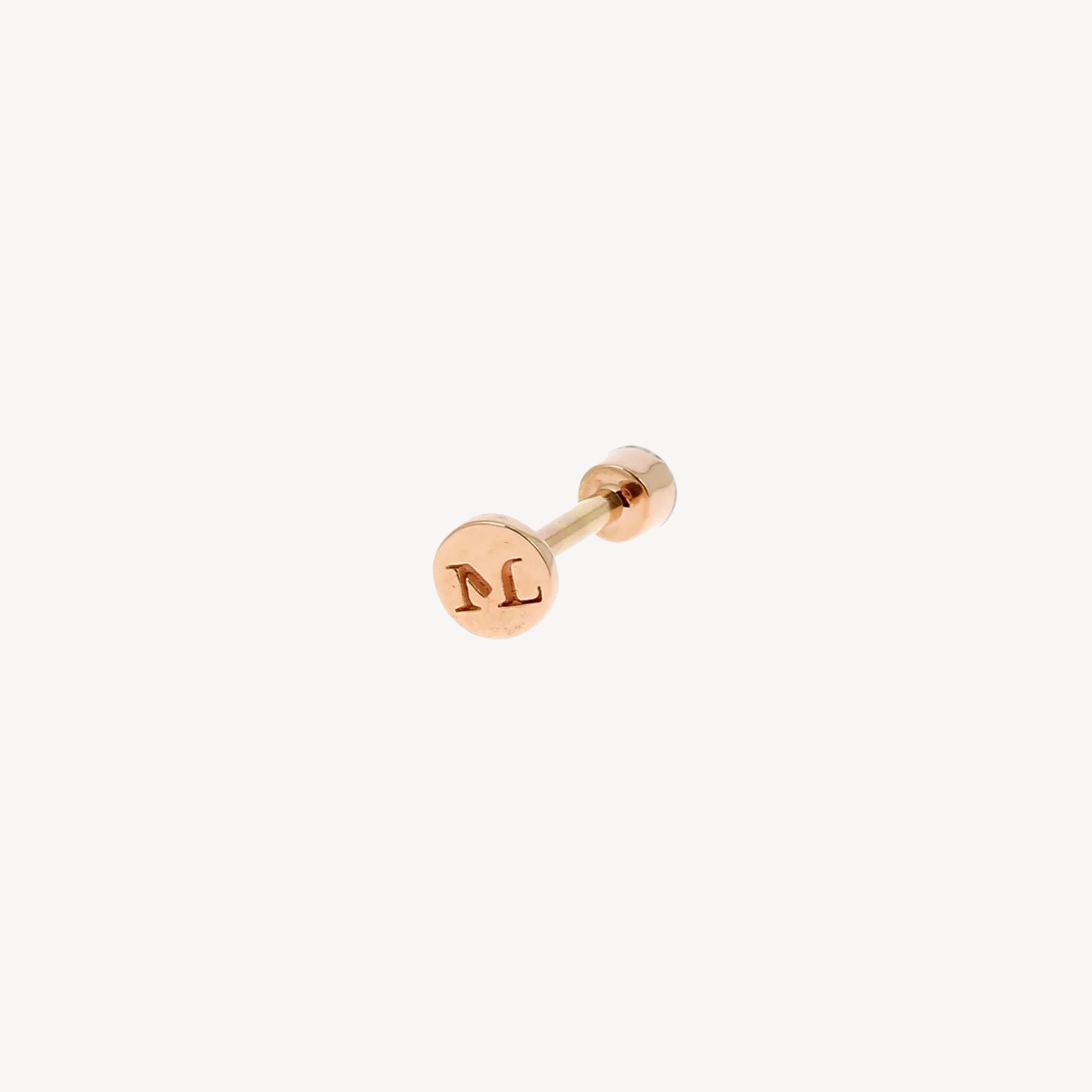 Diamond Invisible Set 2.5mm Stud 8mm Rose Gold