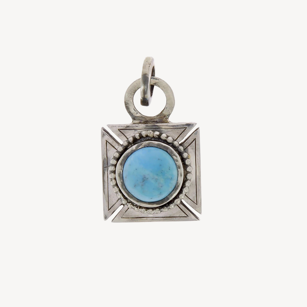 Kustome kulture pesos pendant with arizona turquoise