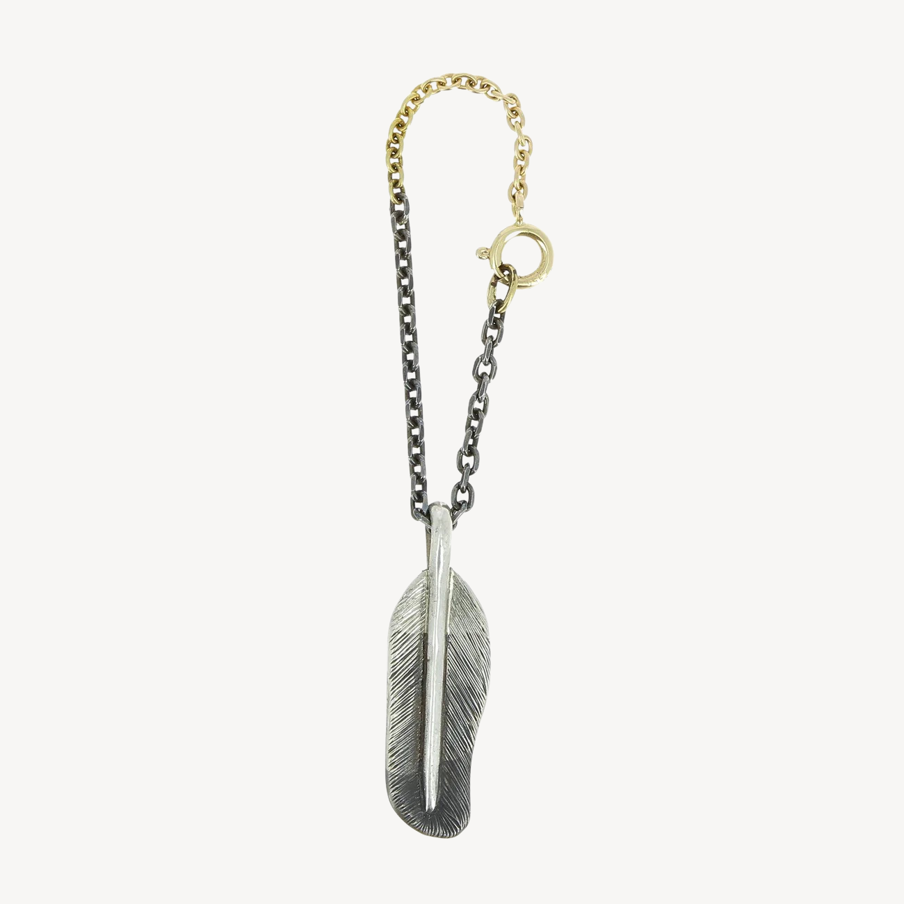 Charm Silver Feather