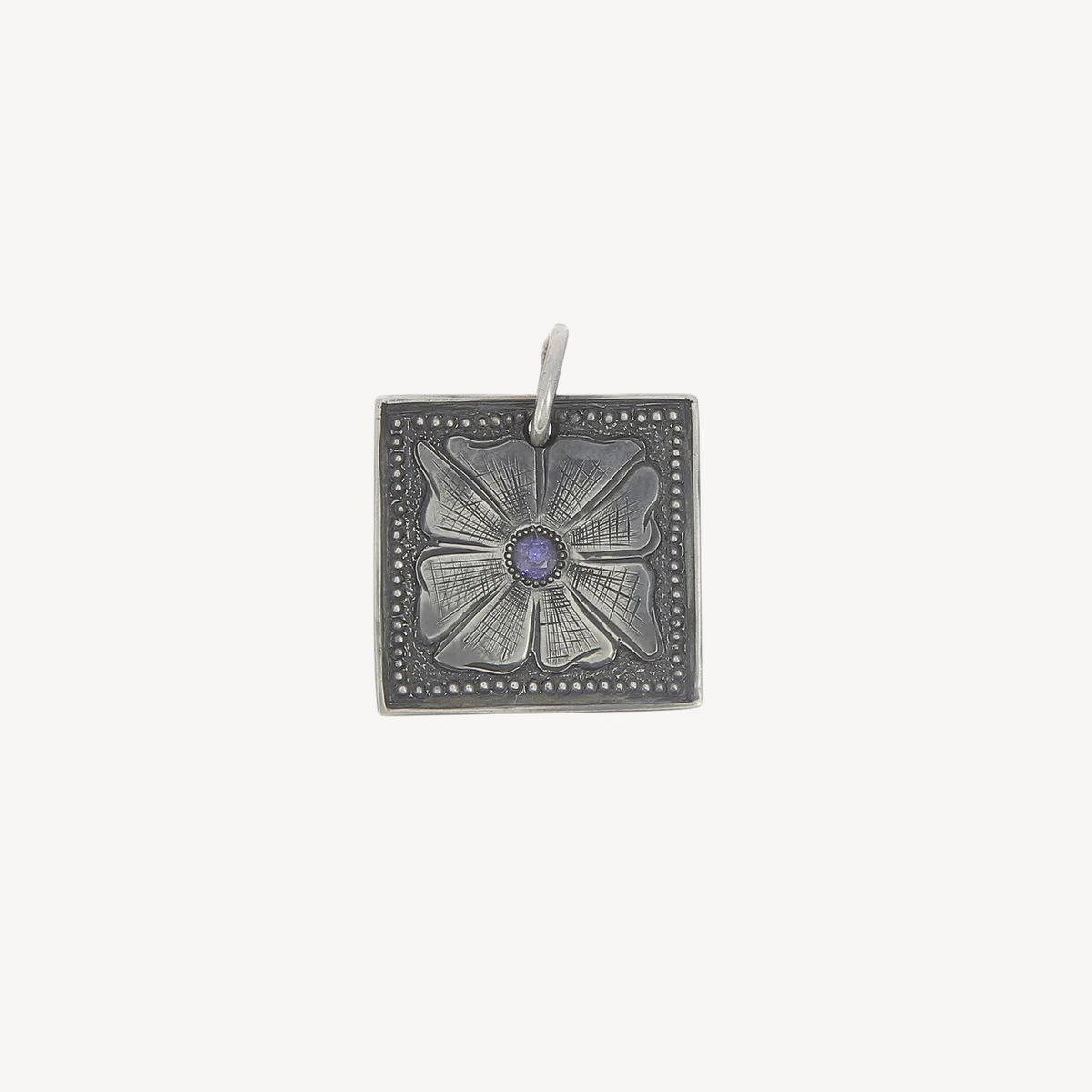 Squared western bloom pendant