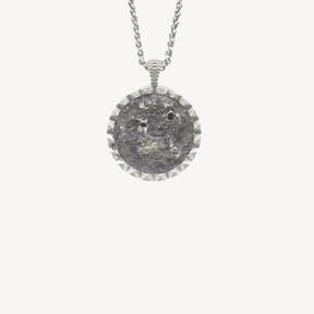 Moon in Circle Necklace