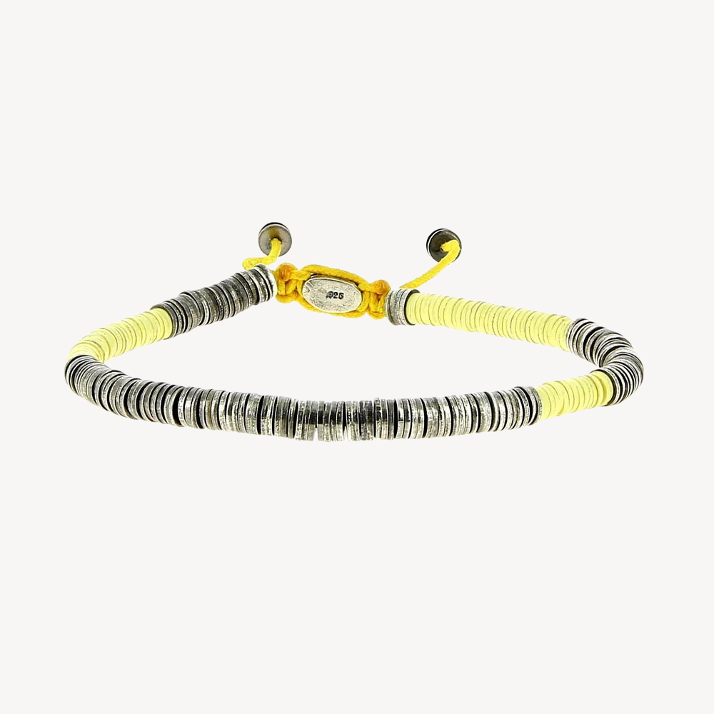 Yellow African Vinyl Bracelet