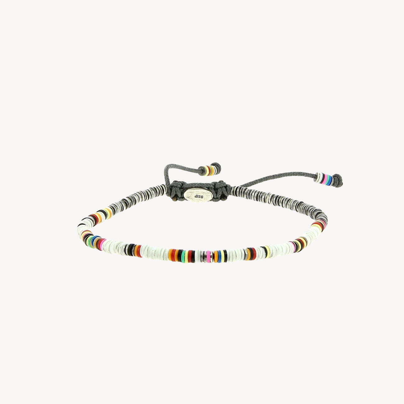 Thin African White Bracelet