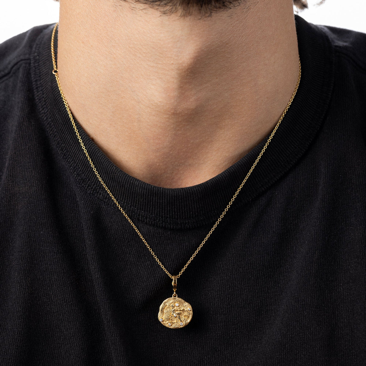 Of The Stars Gemini Small Coin Necklace