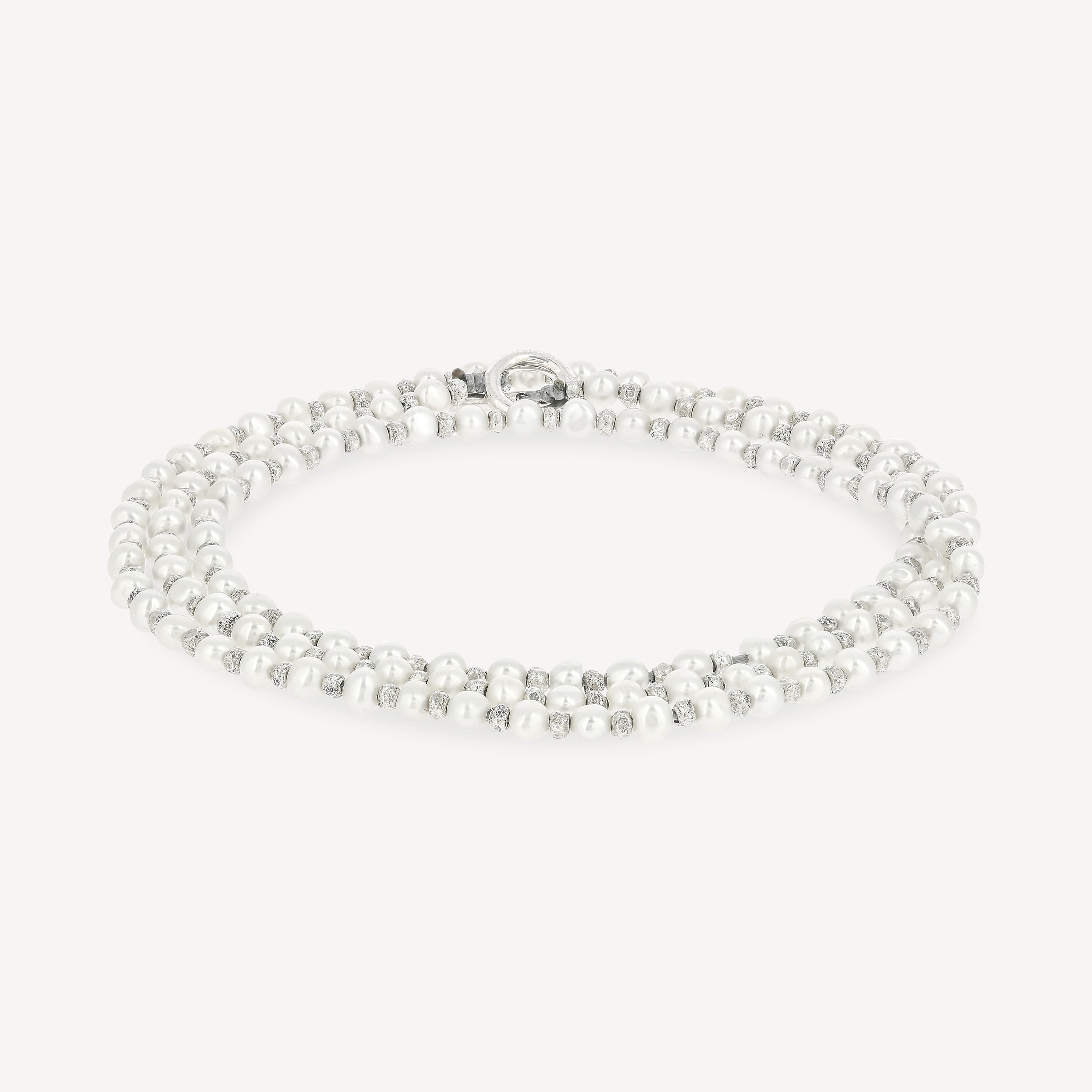 Agora Bracelet Silver and Pearls