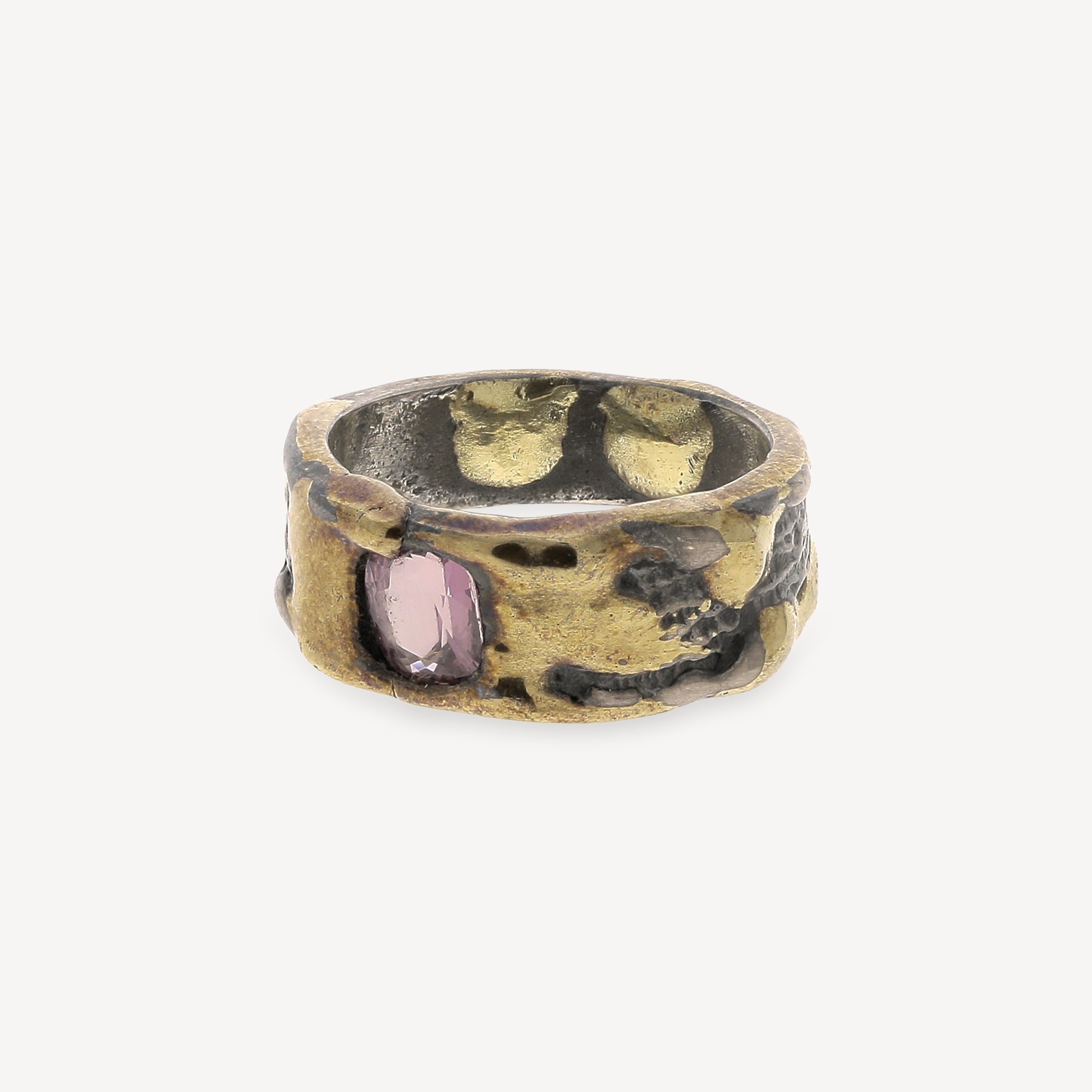 Pink Sapphire Melted Ring