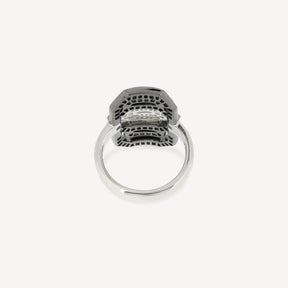Gradient and Black Silver Mini My Way Ring