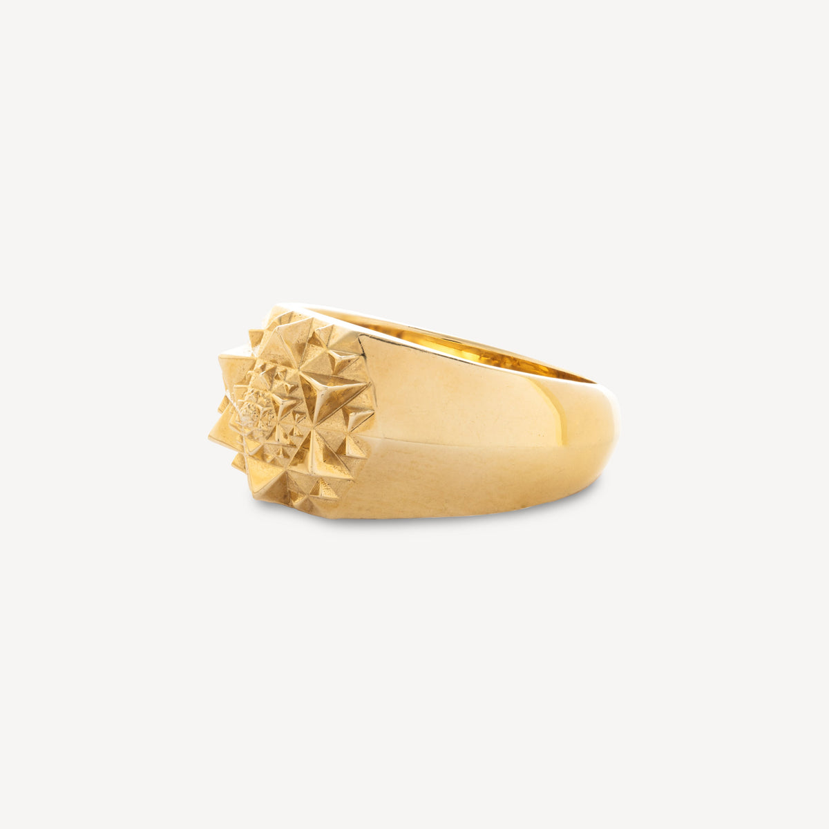 Unisex 18k Gold Sacred Signet Ring