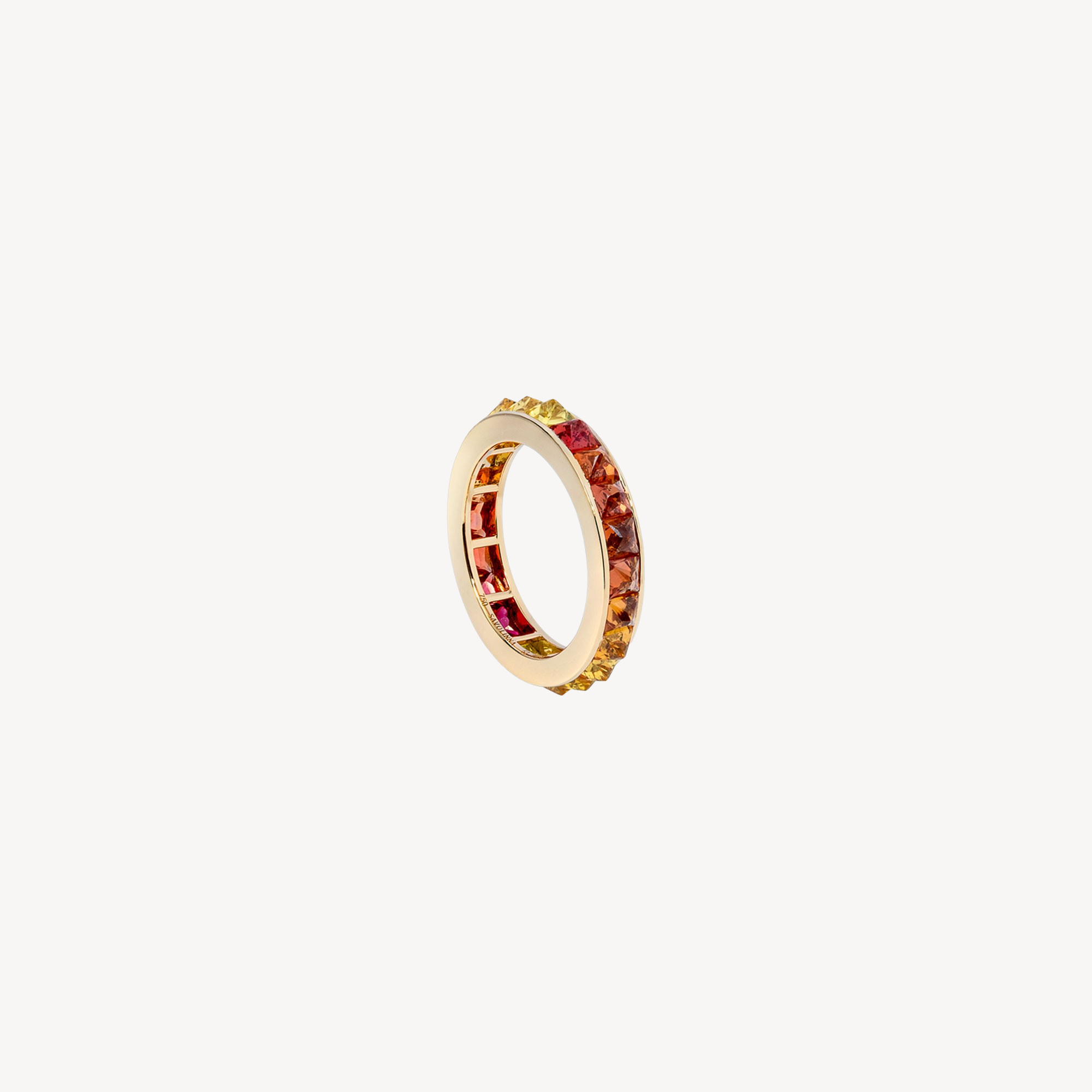 Spike Eternity Band Sapphires Ring