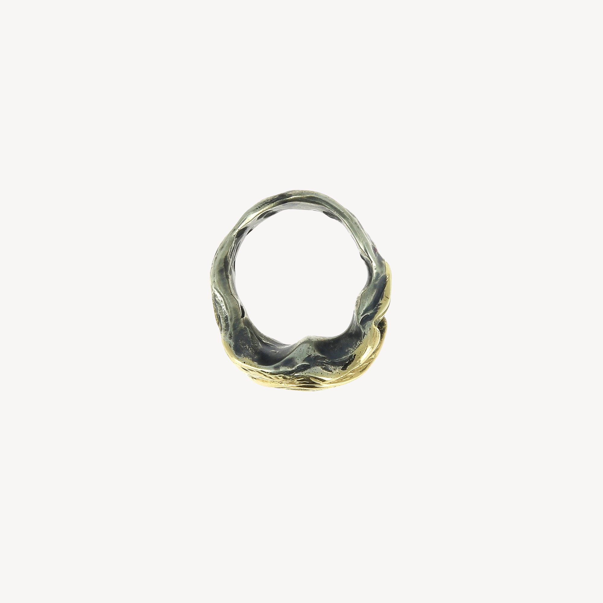Wave Gold and Silver Ring