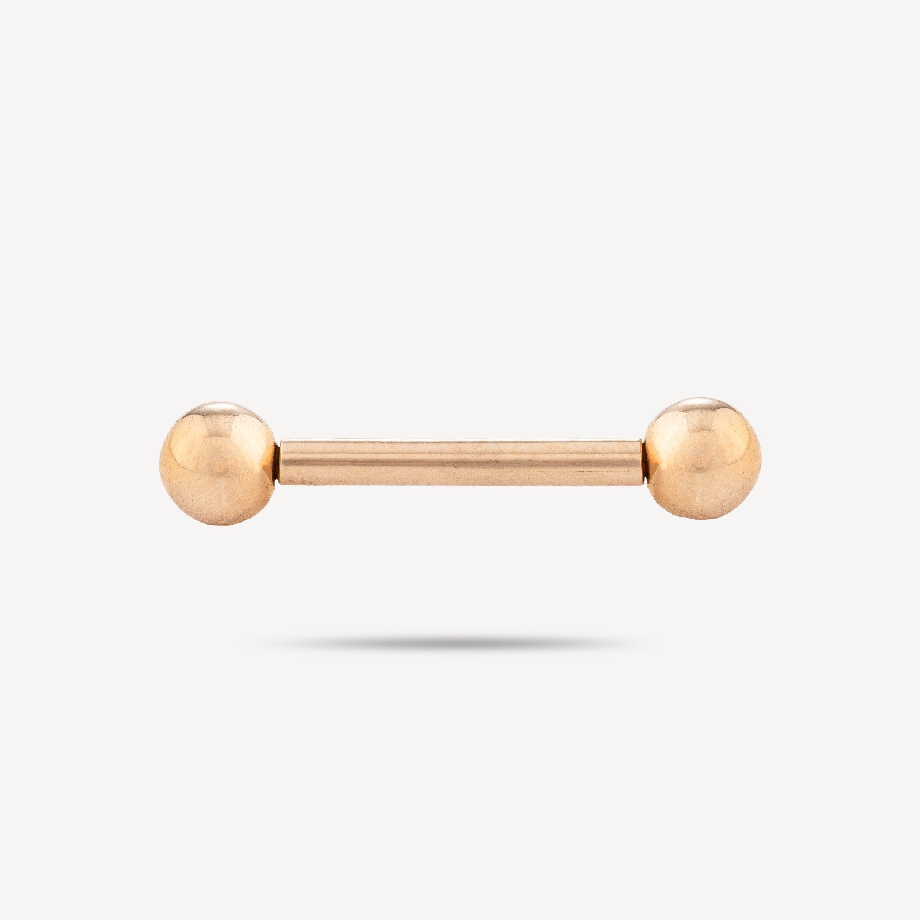 12mm Rose Gold Nipple Piercing Bar