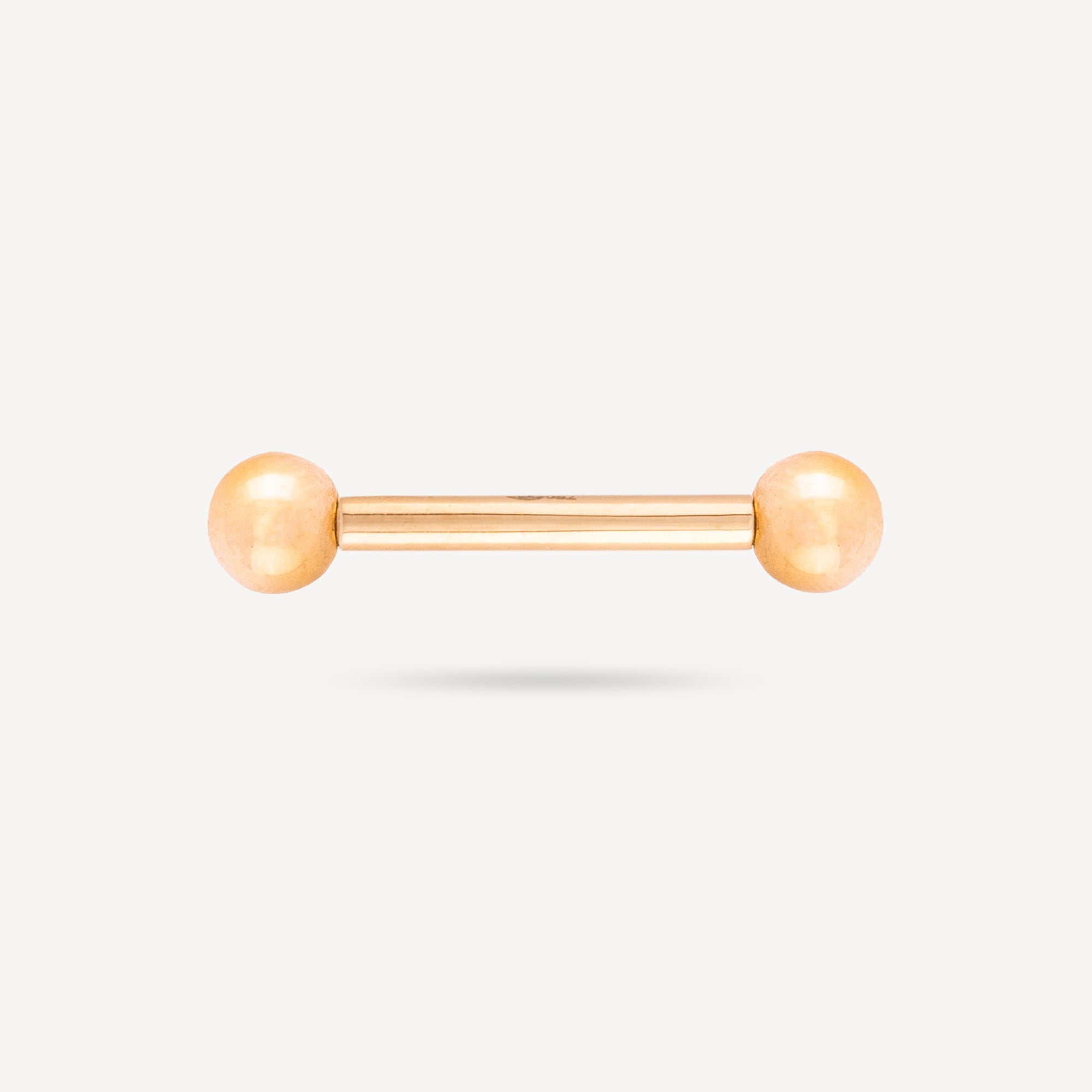 Nipple Bar Piercing 16mm Rose Gold