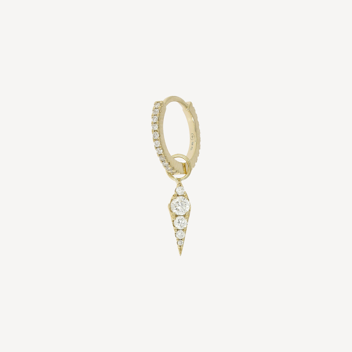 Yellow Gold Delight and Sharp Earring