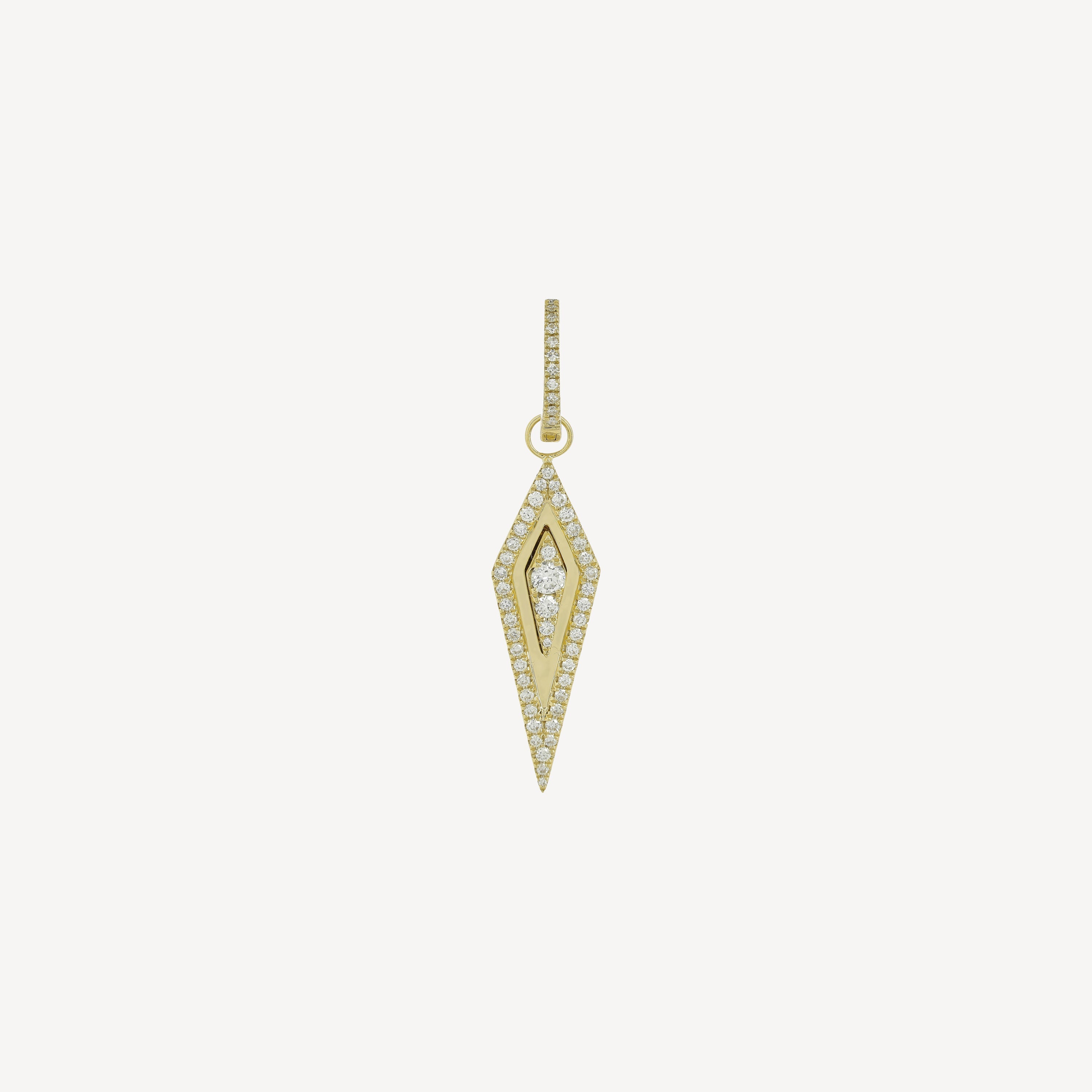 Yellow Gold XL Delight and Sharp Earring