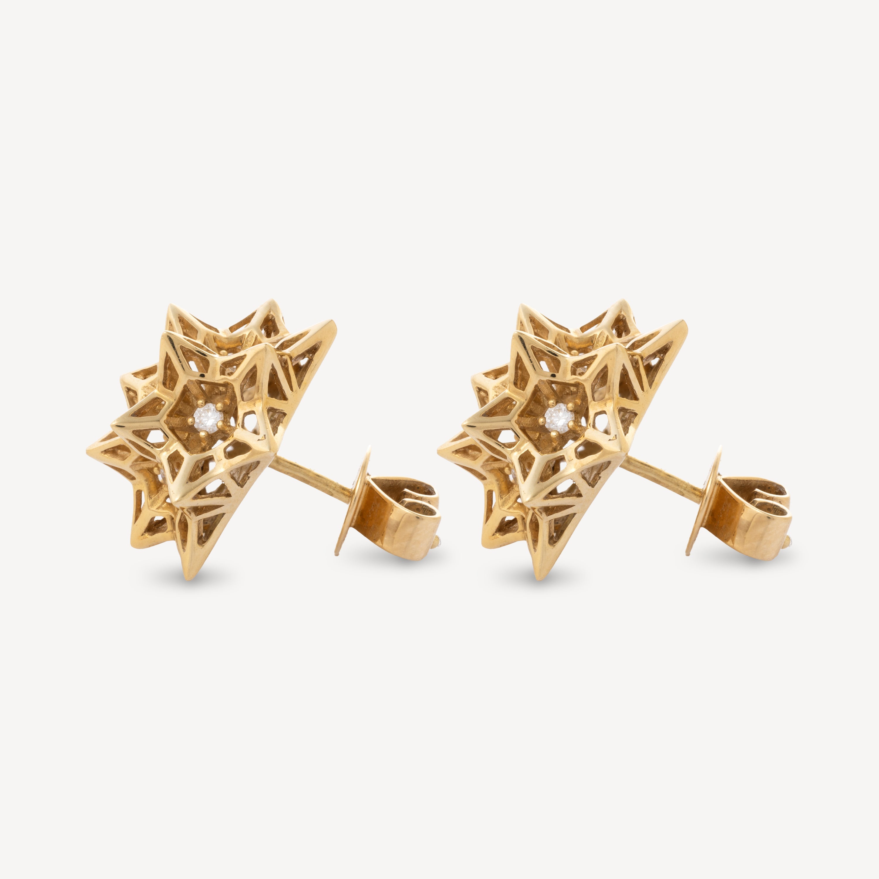 18kt gold VERA diamond cuff earring