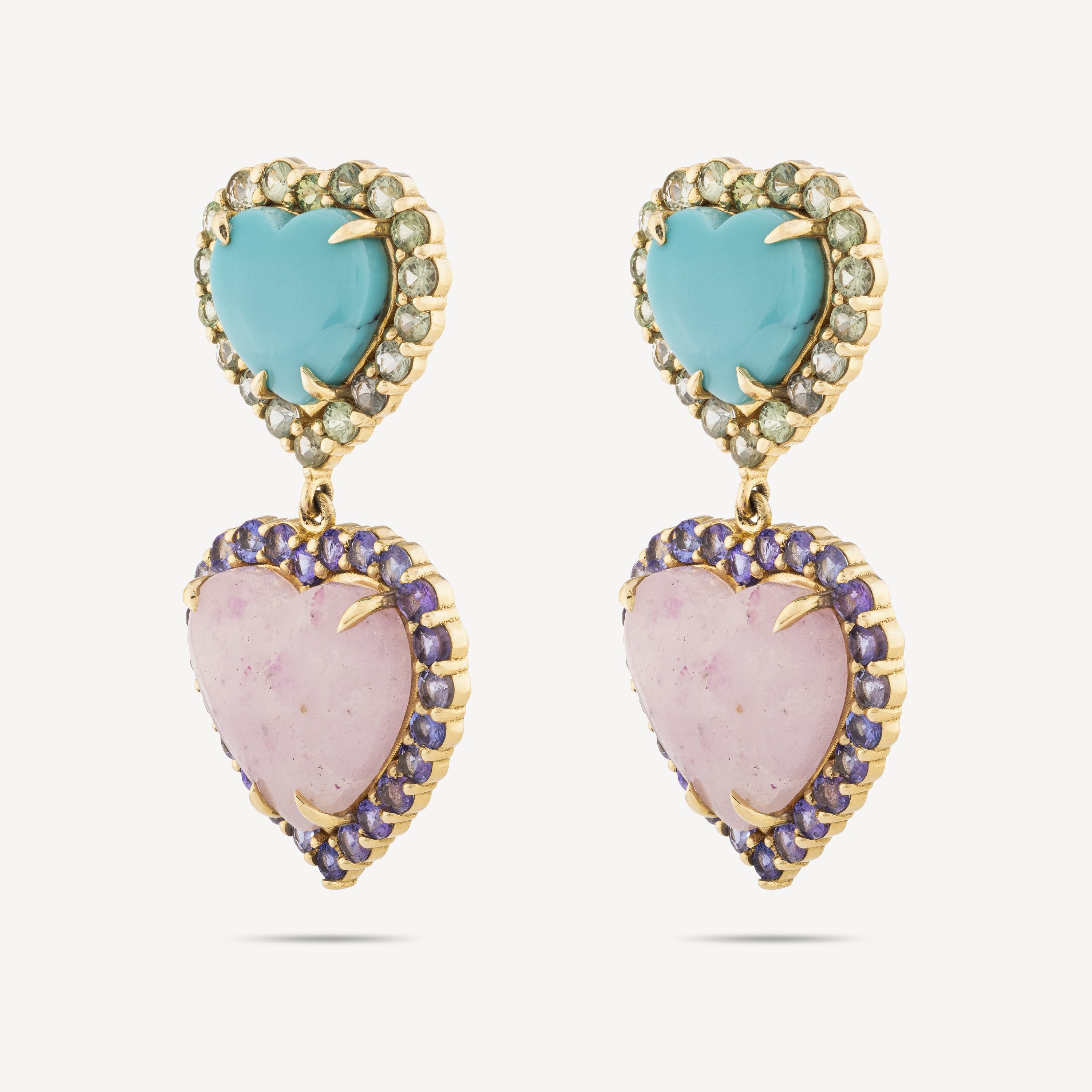 Double Heart Dolly Earrings
