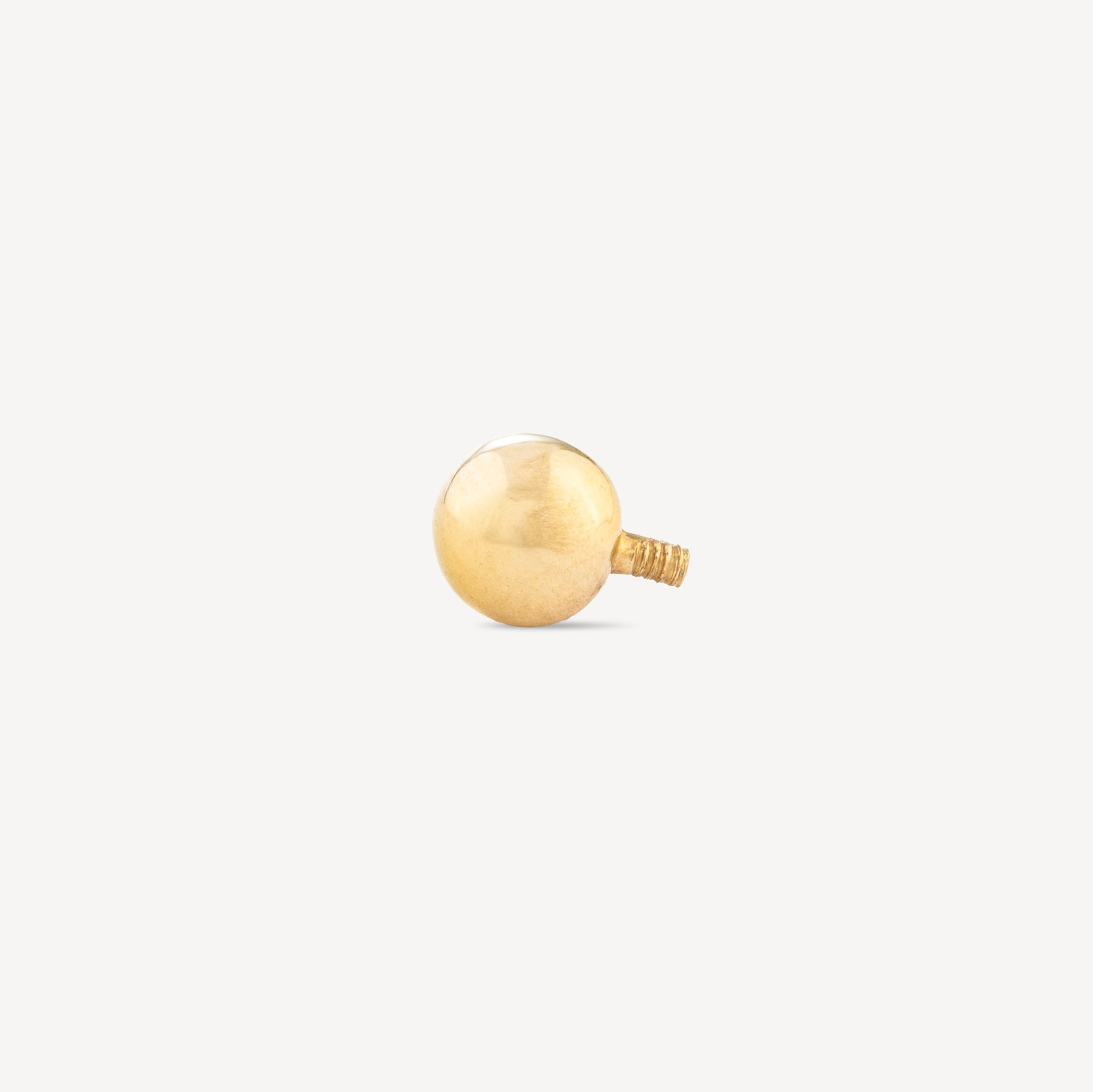 Navel Ball Piercing 4mm Yellow Gold