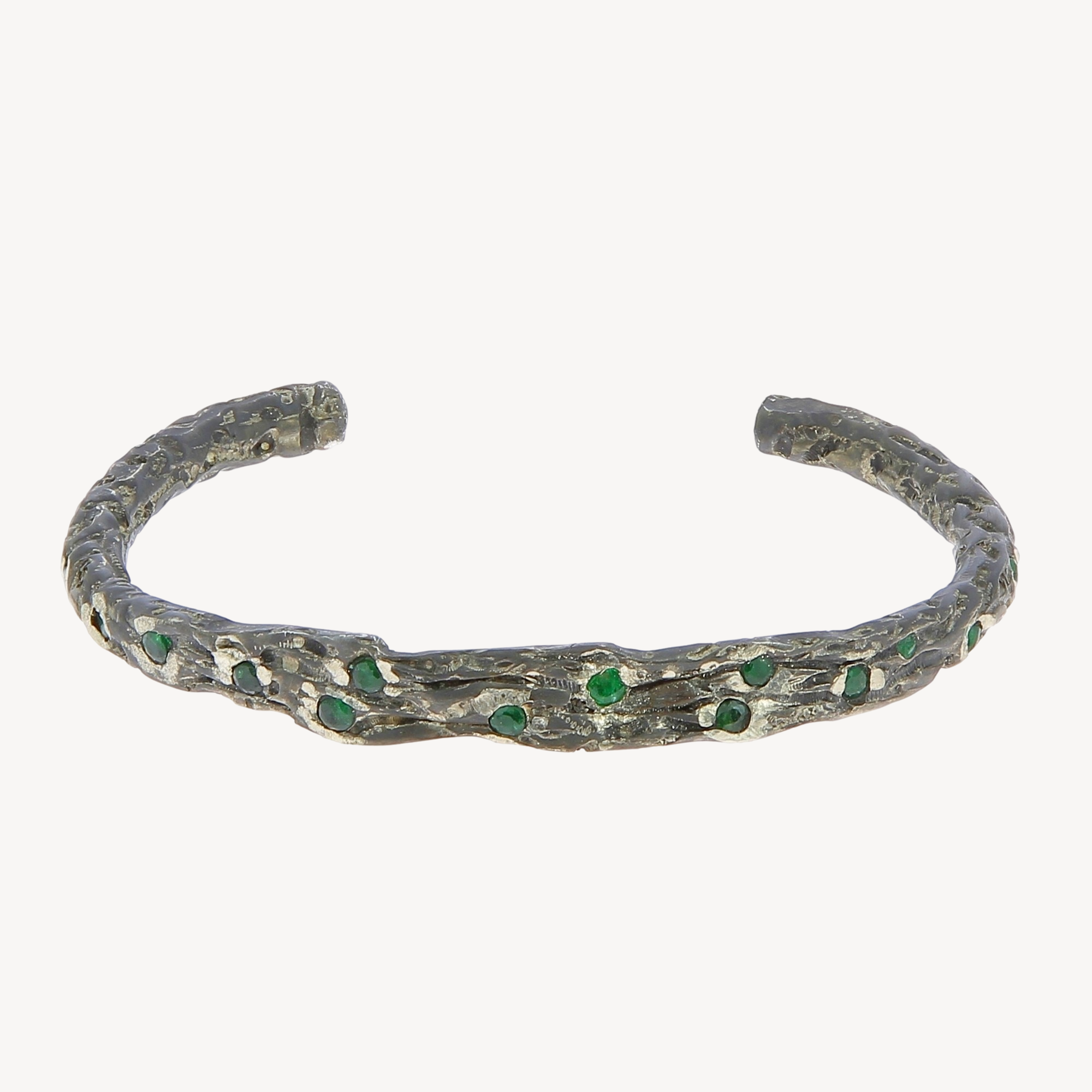 Silver Bracelet emerald (1.80cts)