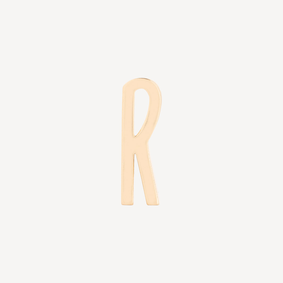 Classic Gold Initial Charm Letter R
