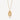 Stellated Diamond Gold Flatback Necklace