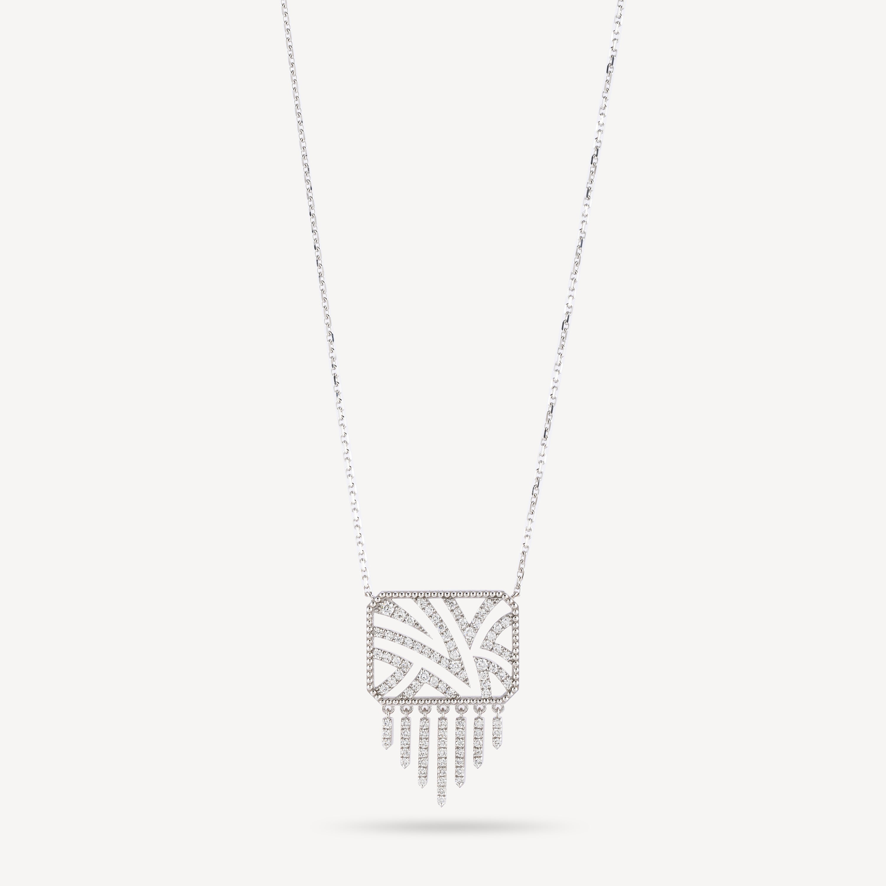 White Gold Pampilles Diamonds Haxo Necklace