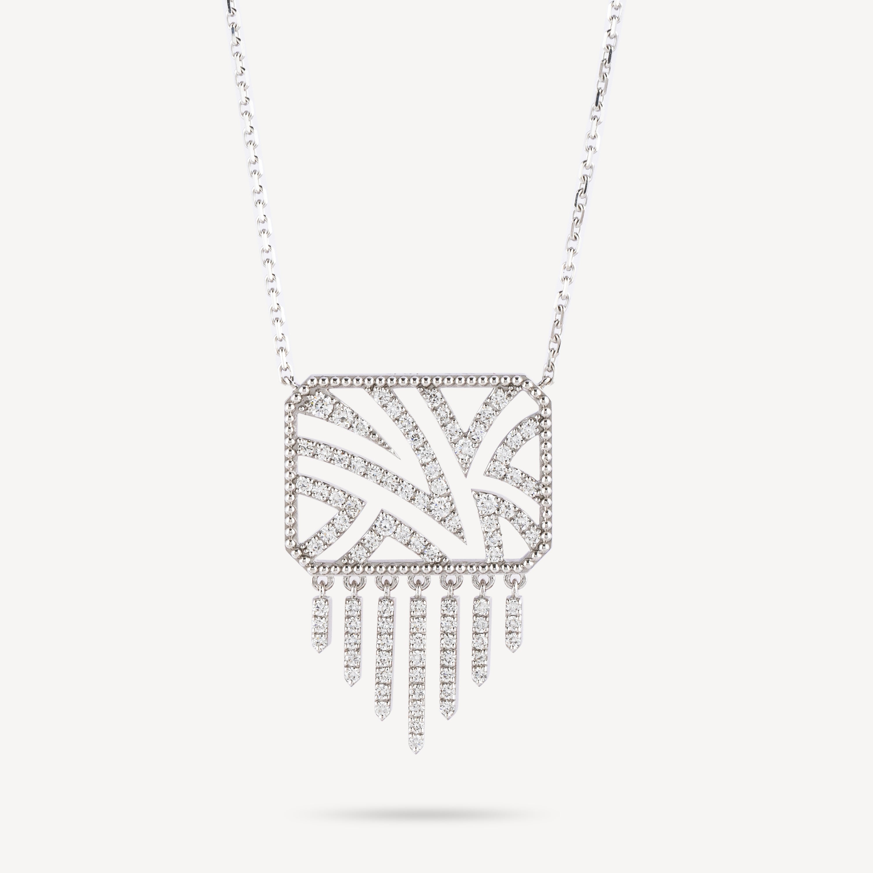 White Gold Pampilles Diamonds Haxo Necklace