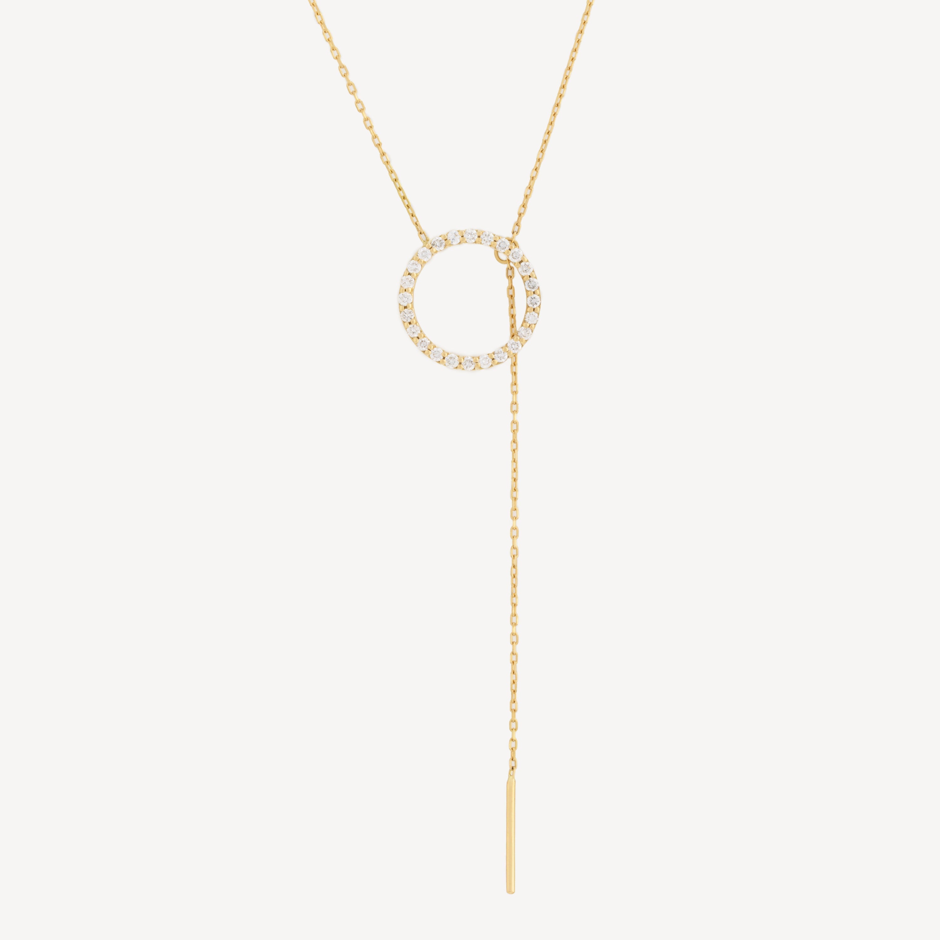 Yellow Gold Diamond Laria Necklace
