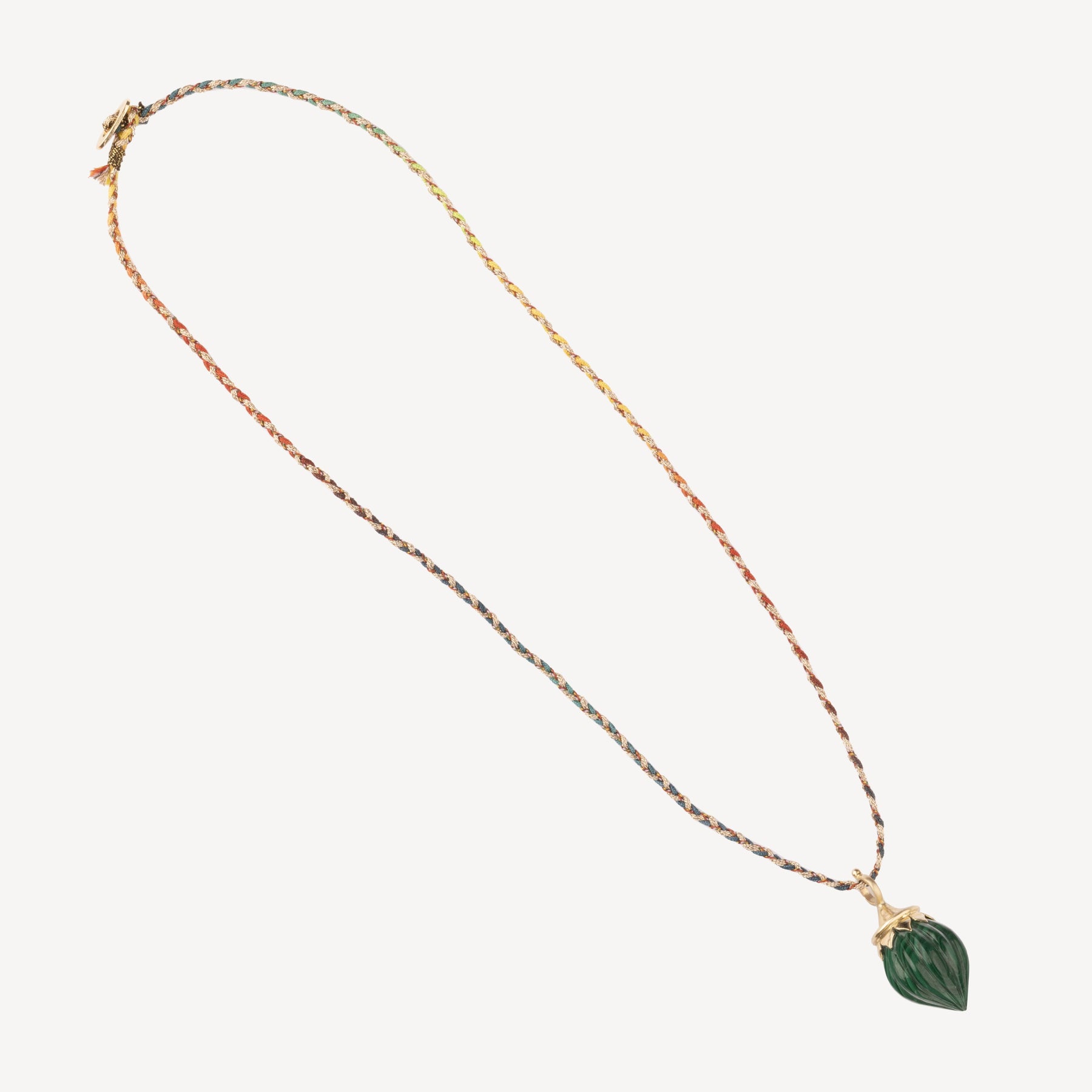 Green malachite necklace