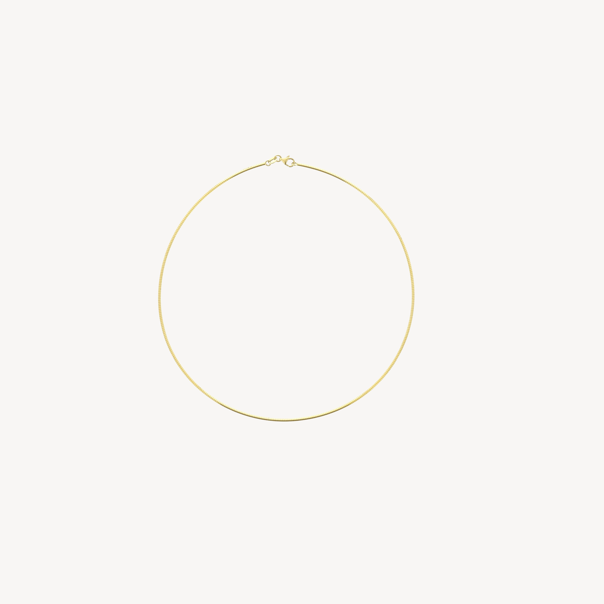 Omega Necklace Yellow Gold