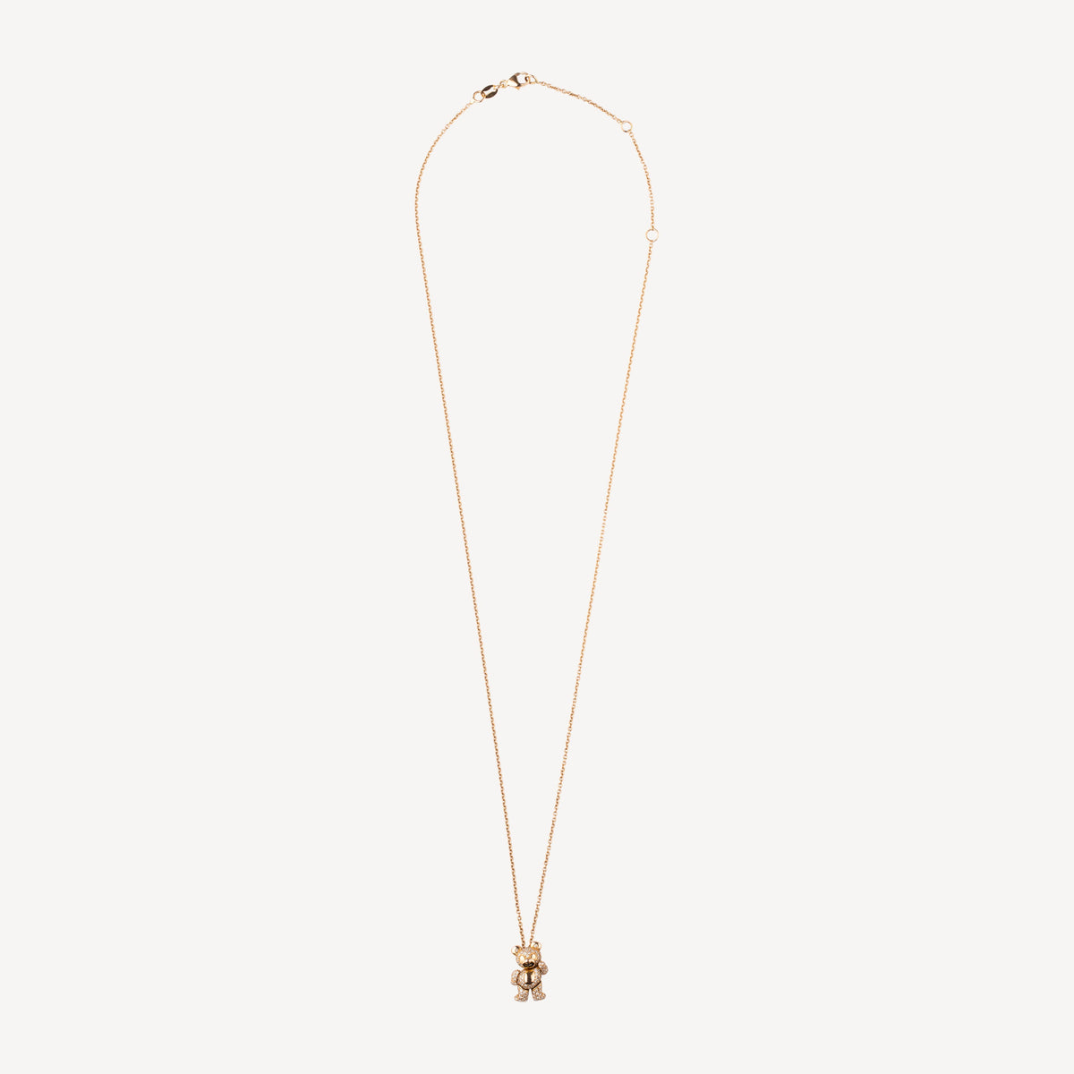 Rose Gold Bear Pendant Necklace
