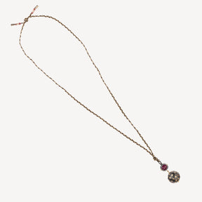 Ruby stars planet necklace