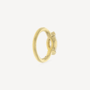 6.5mm 4.5x2mm marquise yellow gold hoop