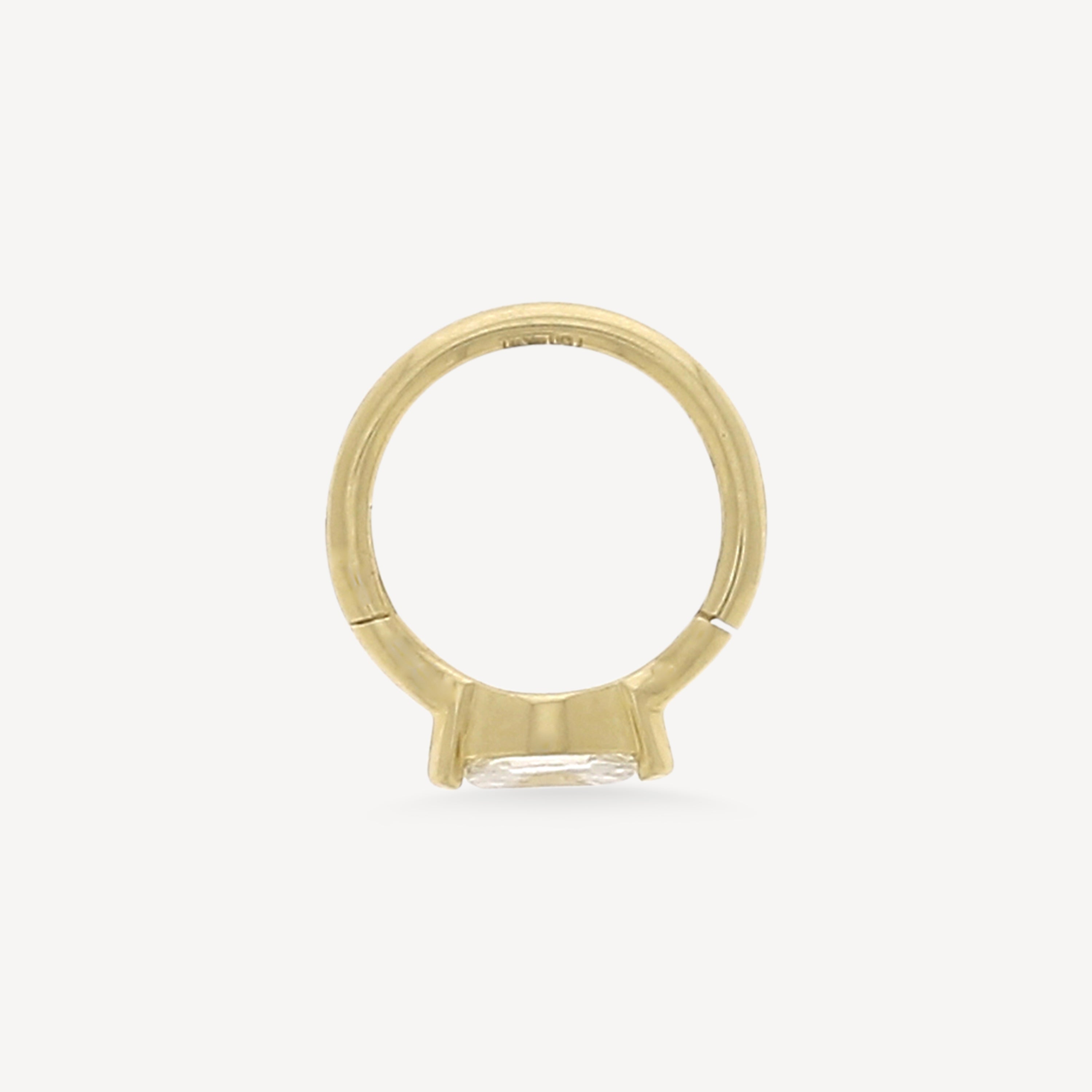 8mm 4.5x2mm marquise yellow gold hoop