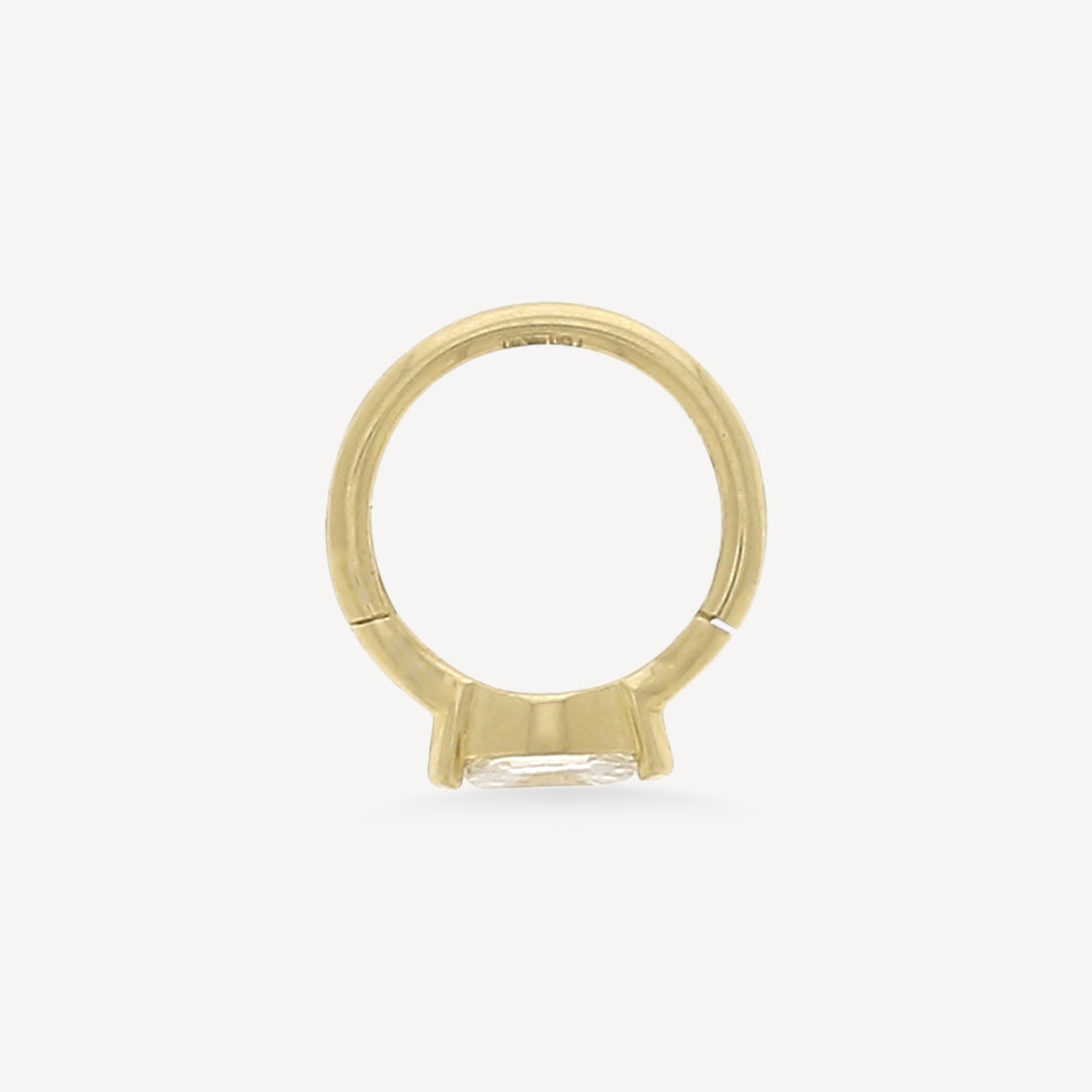 8mm 4.5x2mm marquise yellow gold hoop