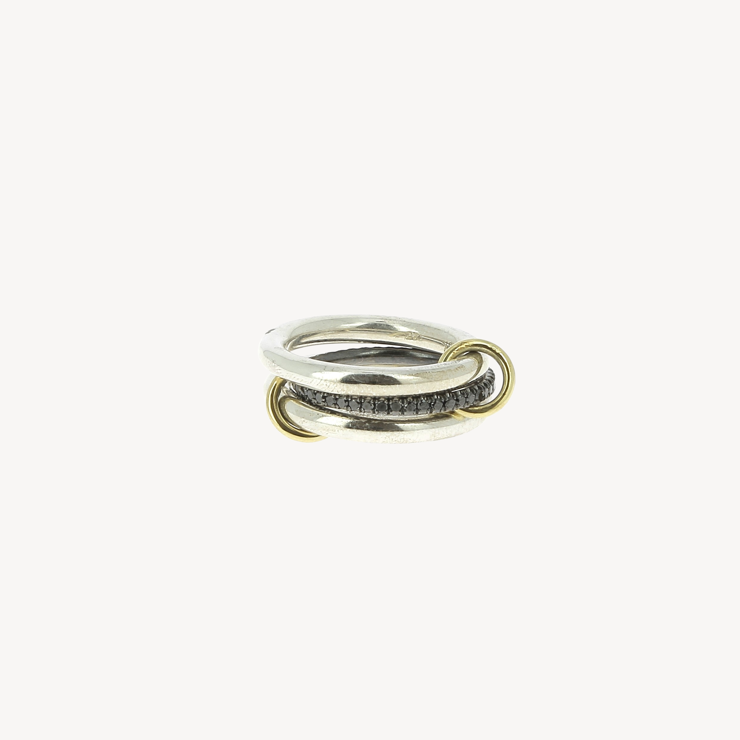 Custom libra noir ring