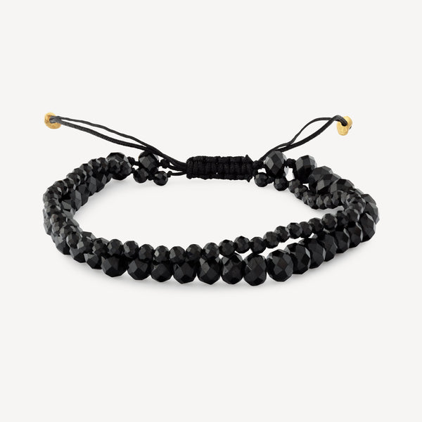 Black Spinel Bracelet, black Beaded Bracelets for Women, black spinel  Jewelry | eBay
