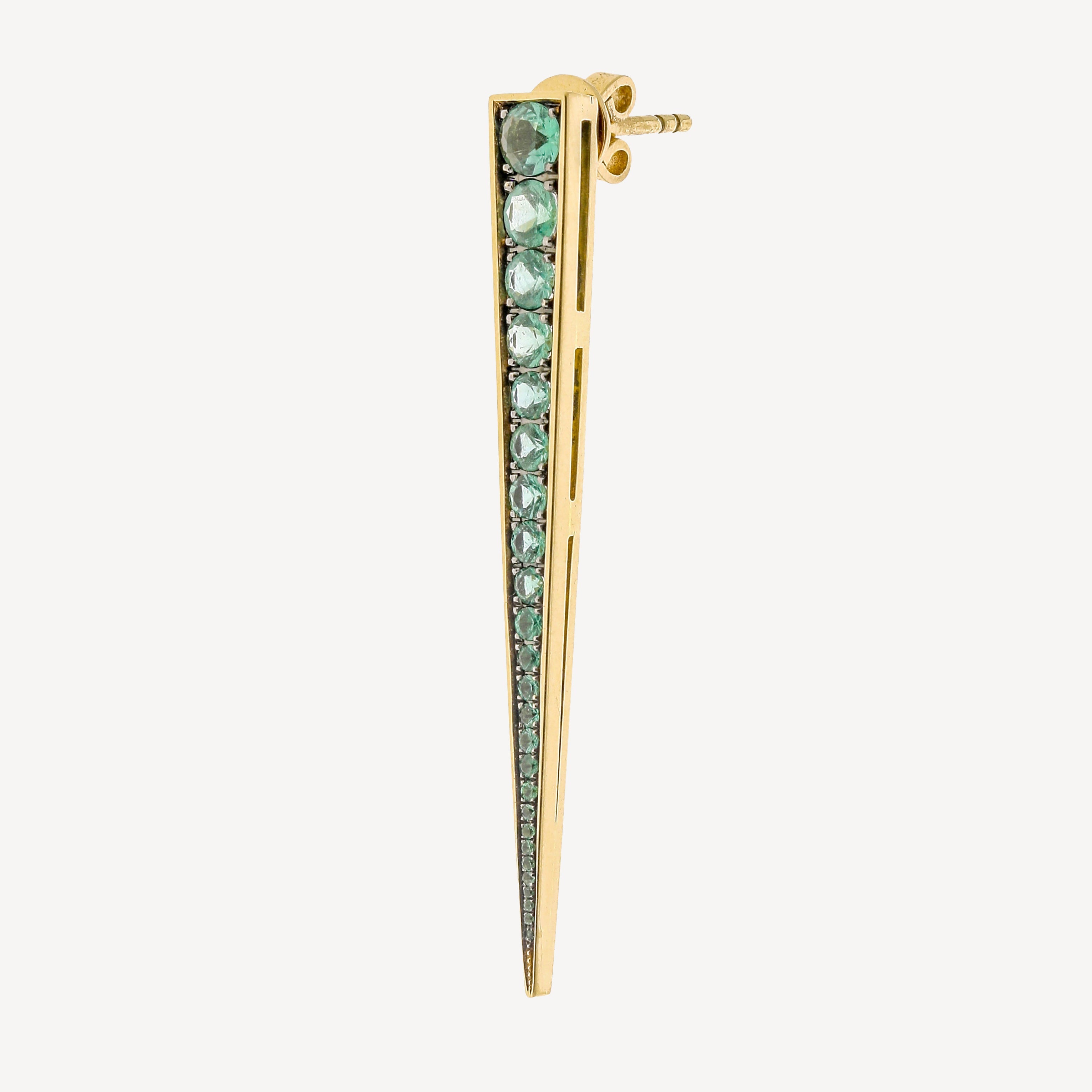 Emerald Spike Earring