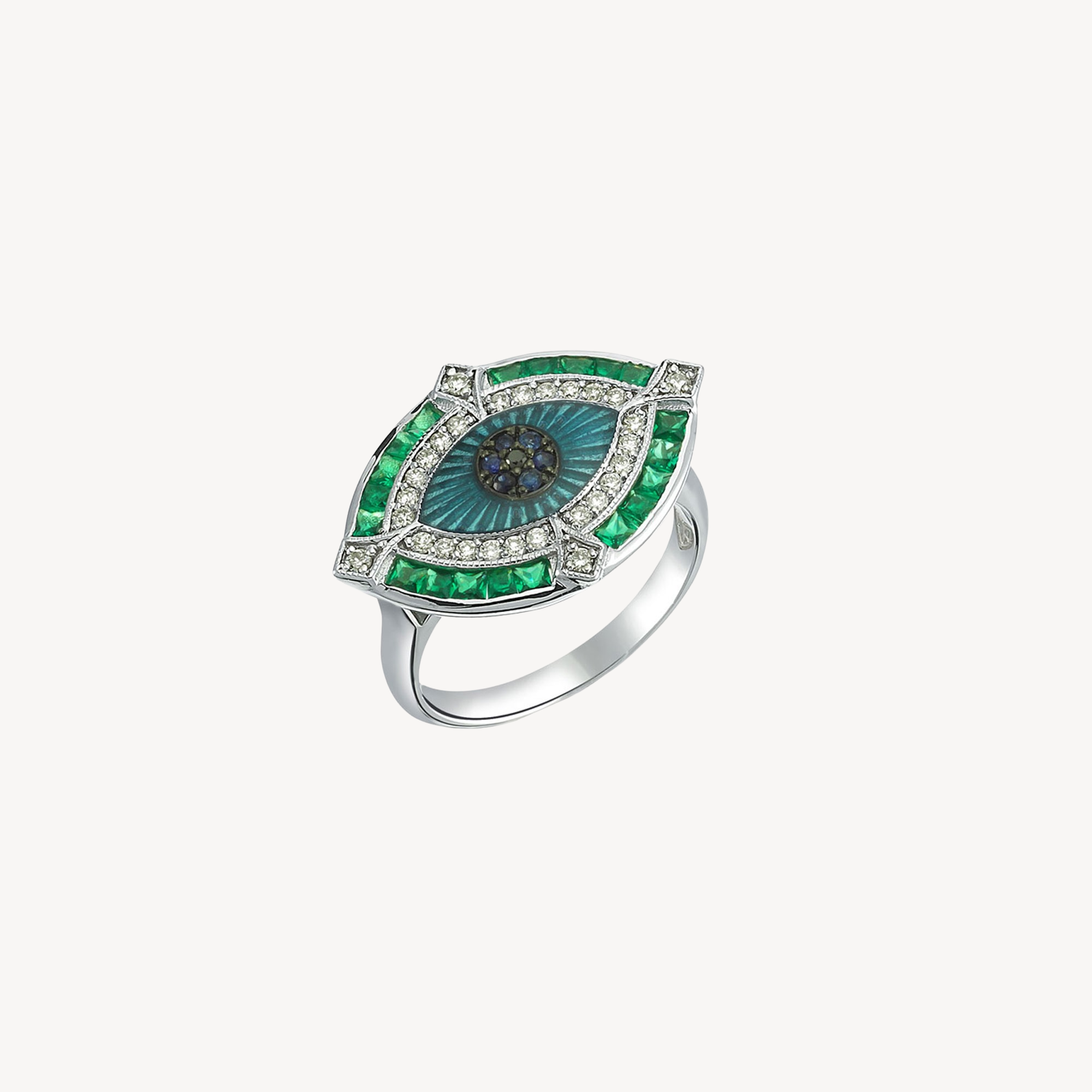 Guardian Sapphires and Tsavorites Ring