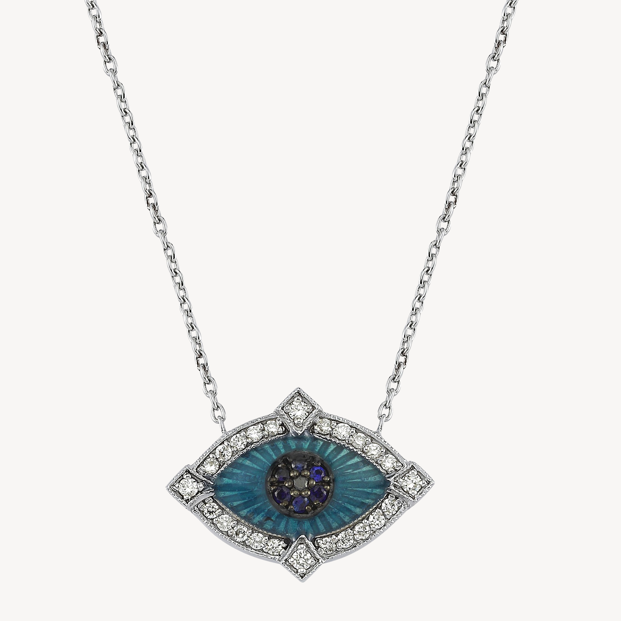 Guardian Sapphires Diamond Necklace