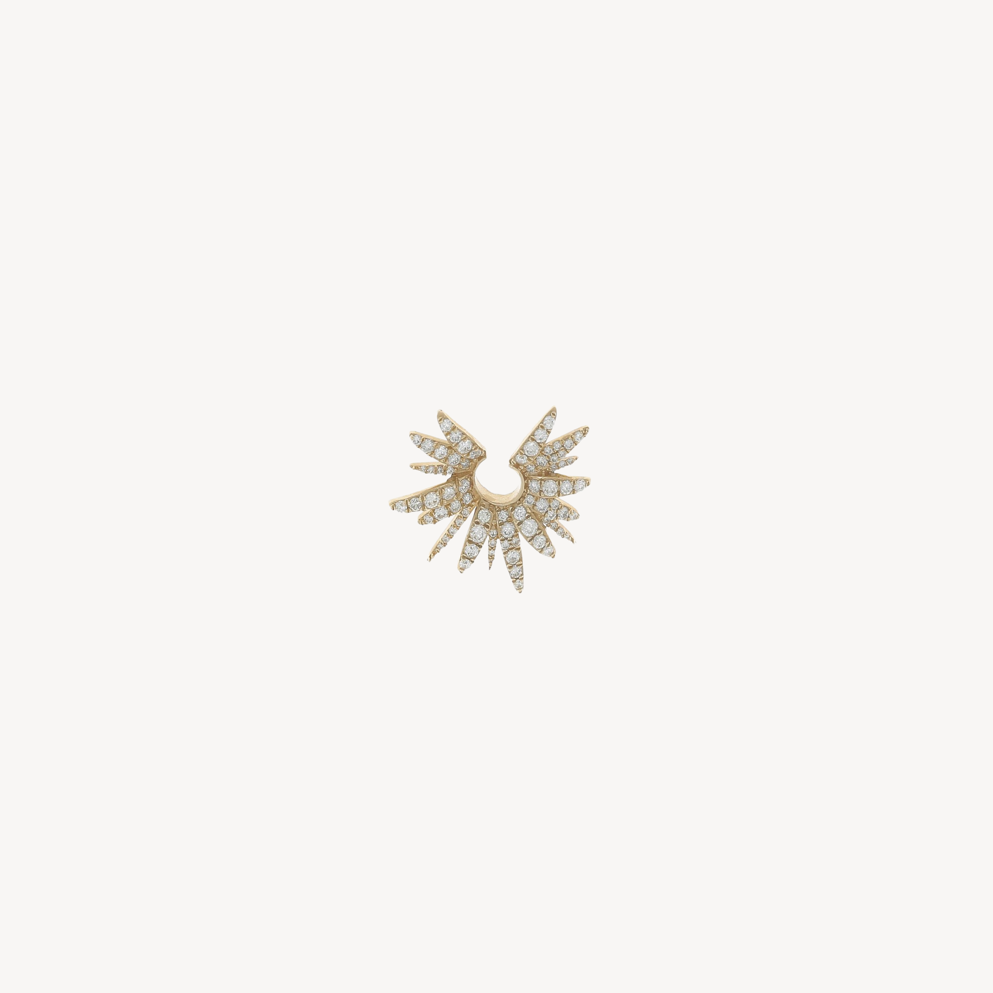 Hera Circle Diamond Rose Gold Earring